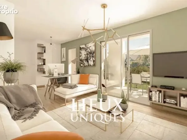 Lieux uniques ® propose grand appartement de rdc de 88.41 m² avec son jardin 109.19 m² tours nord