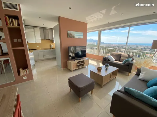 Superbe Chambre avec SDB privative dans Coloc. Standing avec Vue Mer