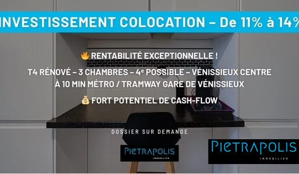 Appartement T4 centre de Vénissieux proche mairie