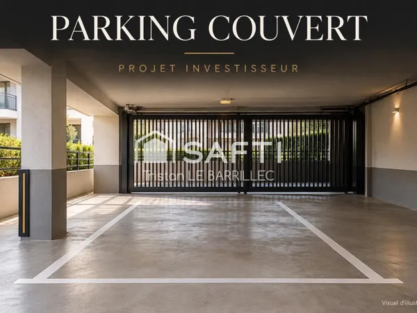 Place de parking couverte - Résidence sécurisée