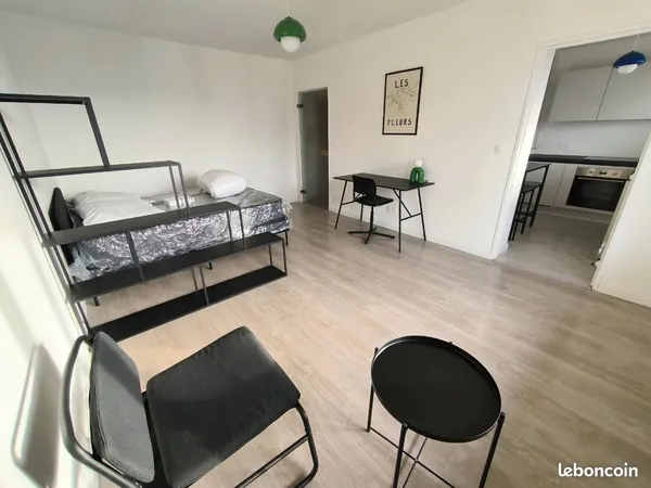 Vente grand studio lumineux 33m2 avec balcon