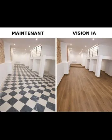 Local commercial commercial entièrement rénové (sauf le sol)