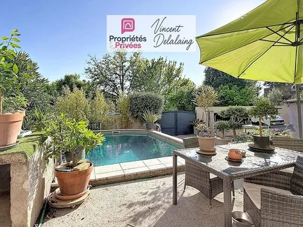 Chaleureuse maison T4-5 avec jardin et piscine