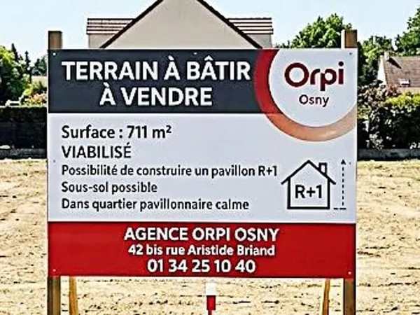 Terrain à bâtir Vente Osny 215000€