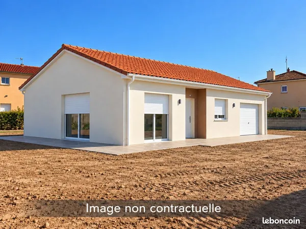 7 Mins d'Issoire-Maison neuve Hors d'Eau/Hors d'air - 82,3 m² + garage 15 m² - Terrain 751 m² viabil
