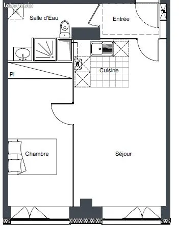 Appartement Vente Évry-Courcouronnes 2p 47m² 195125€