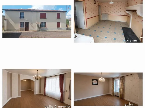 Maison avec atelier et grange