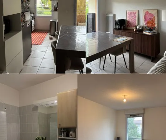 À louer - Appartement T2 avec parking, résidence avec piscine - L'Isle-d'Abeau