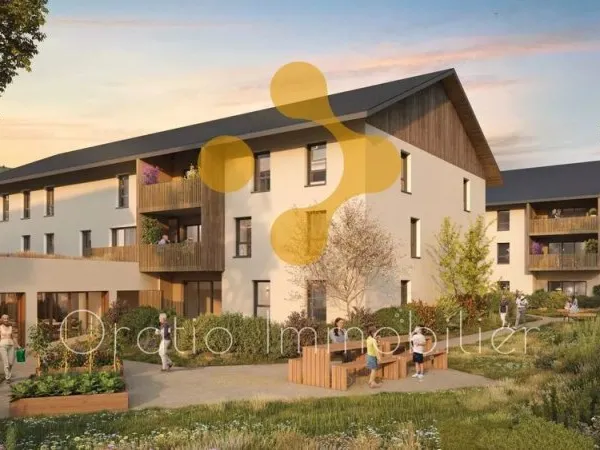 T4 en rez de jardin, proche du centre du village