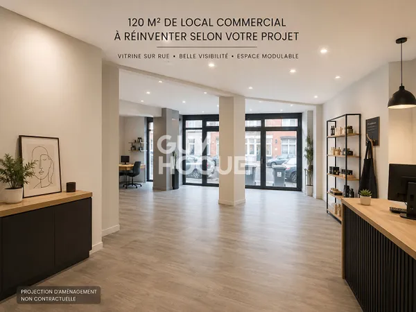Lambersart 165 m² Murs commerciaux + appartement Libre d'occupation