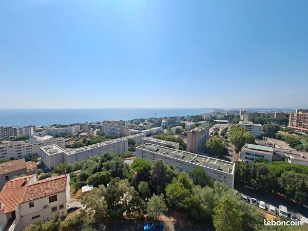 Appartement familial 118 m² - Dernier étage - Vue mer panoramique exceptionnelle - Résidence sécuris