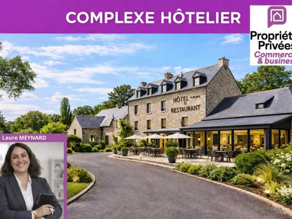 BRETAGNE - HÔTEL RESTAURANT - ENSEMBLE MURS ET FONDS - EMPLACEMENT TOURISTIQUE MAJEUR