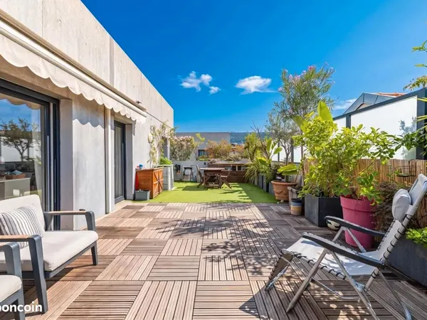 Appartement meublé T4 83m² - terrasse & jardin privatif 53 m² - Boulogne Billancourt