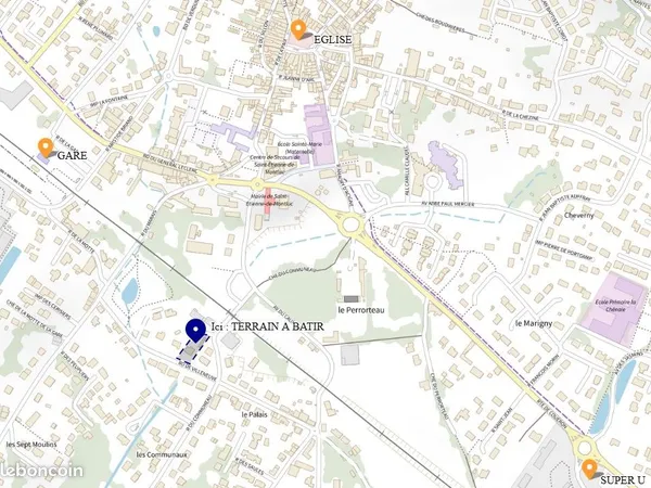 OPPORTUNITE RARE : Terrain à bâtir - Libre de constructeur - 427 m² - Gare et Centre à pied