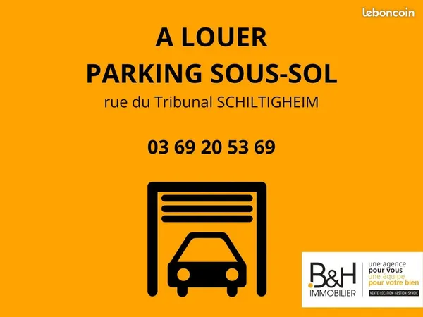 Parking/box 14 m² Schiltigheim