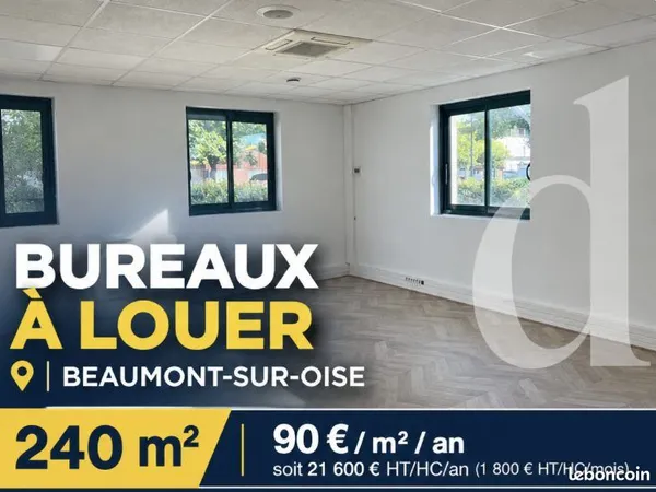 Bureaux 240 m² Beaumont-sur-Oise