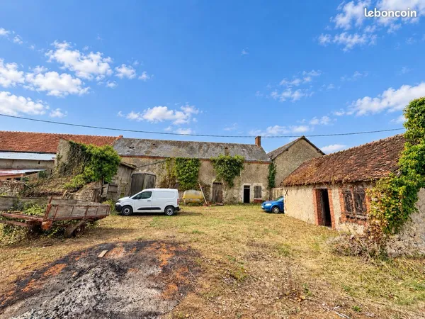 Grange en pierre147 m² + terrain 730 m² - Suèvres