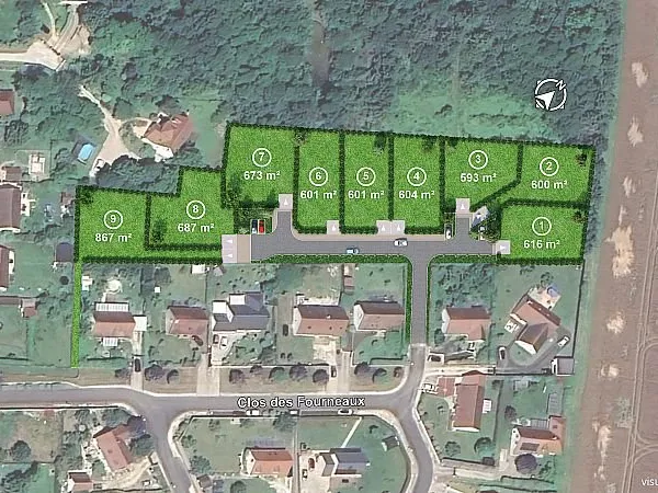 Terrain en individuel 867 m²