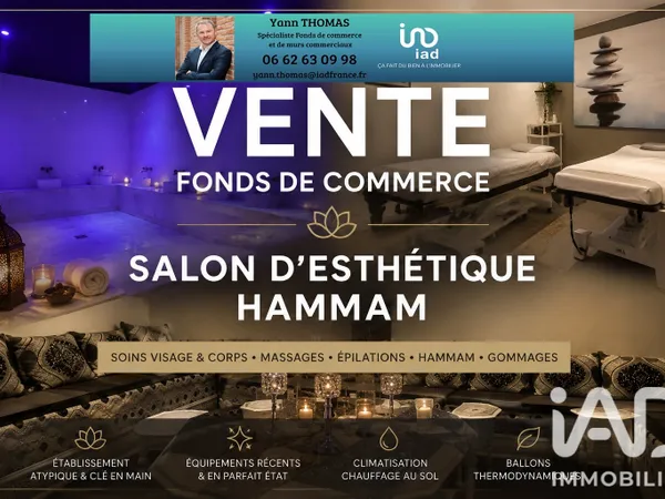 Fonds de commerce 1 pièce 120 m²
