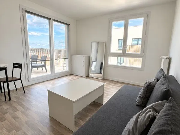 T2 neuf Meublé - Dernier Étage avec Grand Balcon & Parking