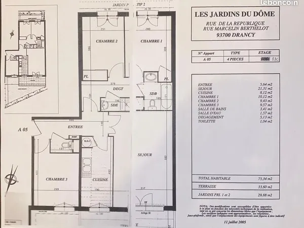 Boutique 75 m² Drancy