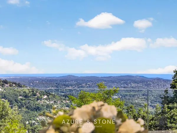 Magagnosc — Pureté contemporaine et vue mer panoramique