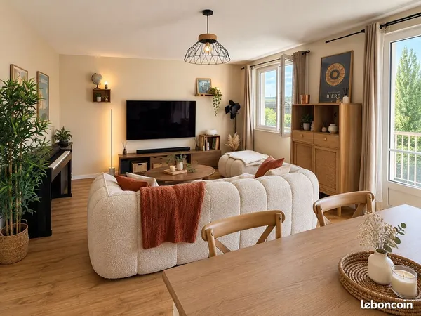 T3 meublé 59 m² - Garage, cave et parking - Rouen