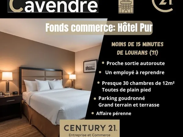 Fond de commerce, hôtel 1 m² LOUHANS