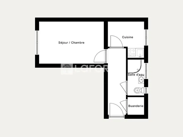 Appartement 2 pièces 23 m²