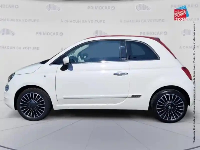 Fiat 500 1.2 8v 69ch lounge dualogic cabriolet — photo 9
