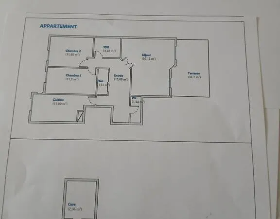 Appartement 3 pièces 82 m²