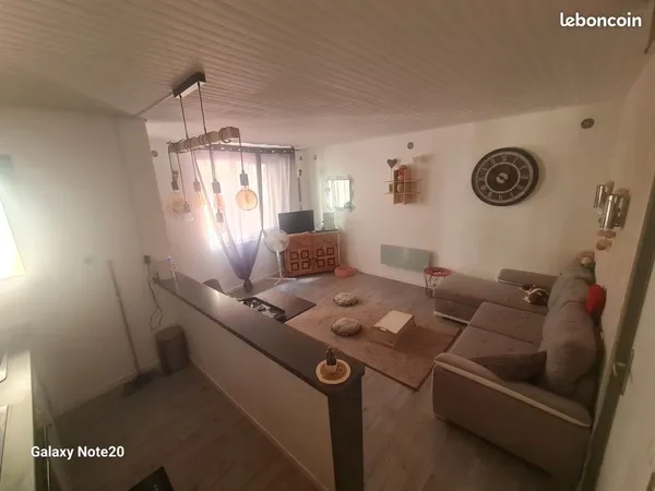 Studio meublé rdc 27m2