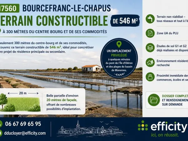 Terrain 546 m²