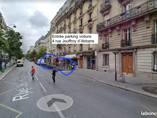Parking 75017 à vendre (4 Rue Jouffroy d'Abbans)