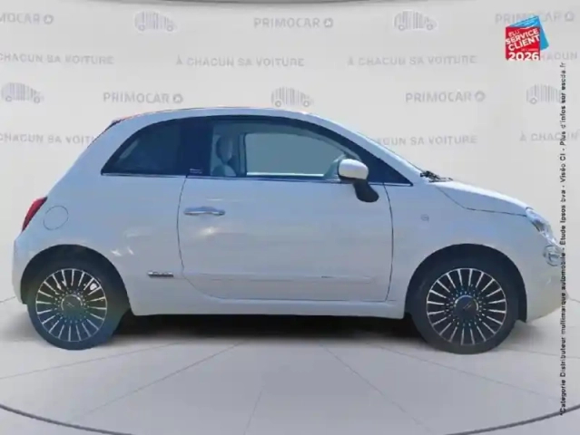 Fiat 500 1.2 8v 69ch lounge dualogic cabriolet — photo 4