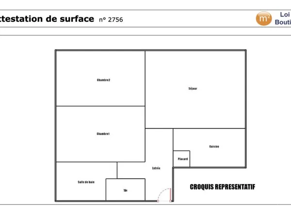Appartement 3 pièces 61 m²