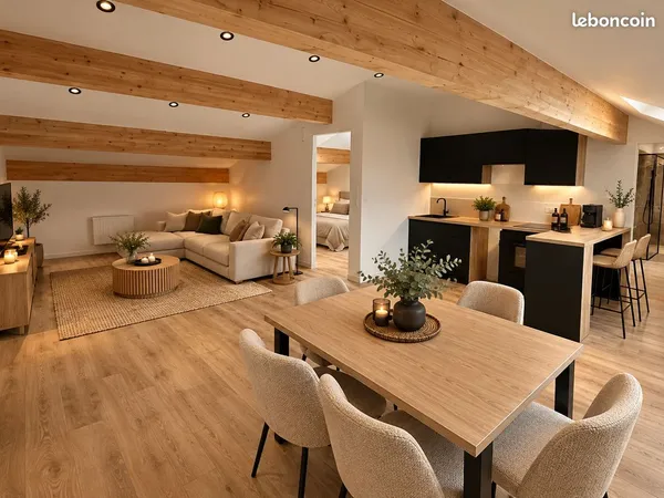 Charmant appartement T3 rénové de 75 m2, moderne et lumineux