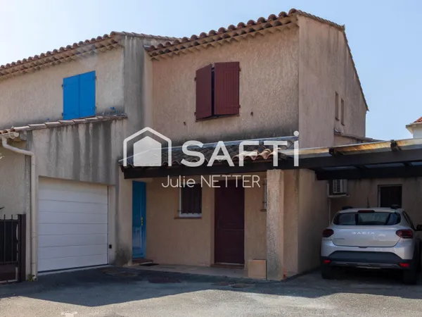 Maison 4 pièces tout à pied avec jardinet, car-port, résidence sécurisée
