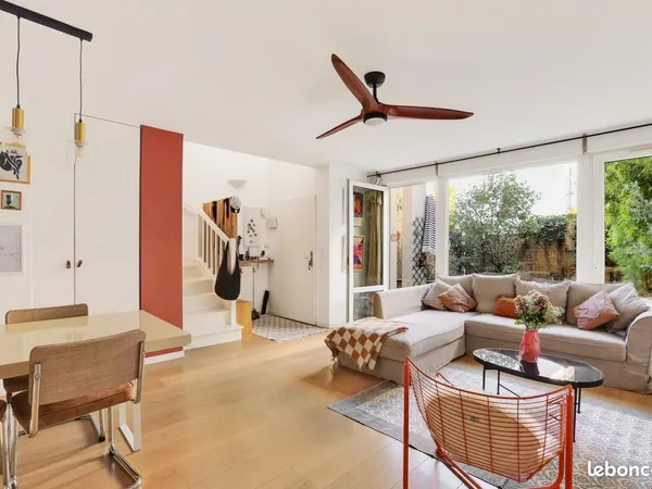 Maison 5p traversante avec jardin et terrasse