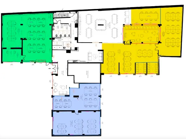 Bureau 1023 m²