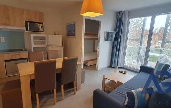 À VENDRE : APPARTEMENT 2 PIÈCES + CABINE AU CAP D'AGDE - QUART