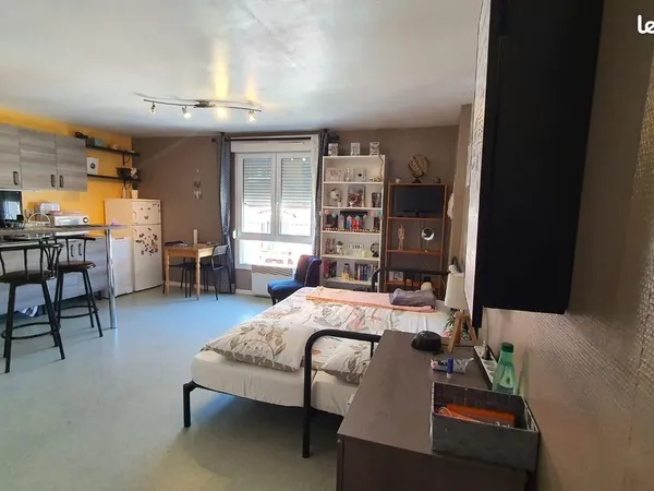 À LOUER - Appartement 1 pièce meublée et garage en sous-sol sécurisé - Quartier Saint-Pierre - Dispo