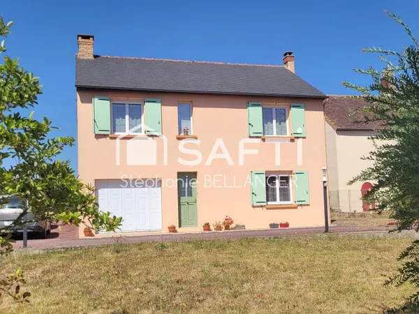 Maison 3 chambres, garage en sous sol, jardin sans vis à vis