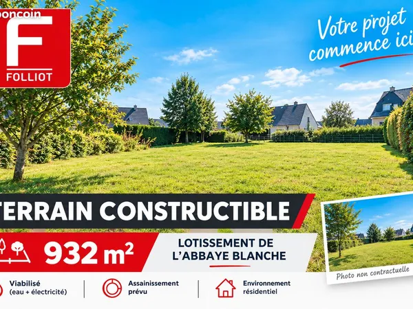 Terrain 932 m² MORTAIN