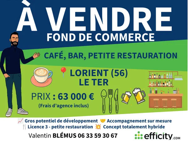 Fonds de commerce 77 m²