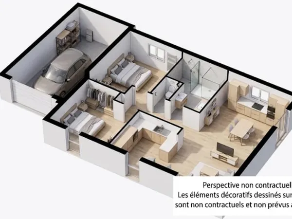 Maison neuve 3 pièces 60 m²