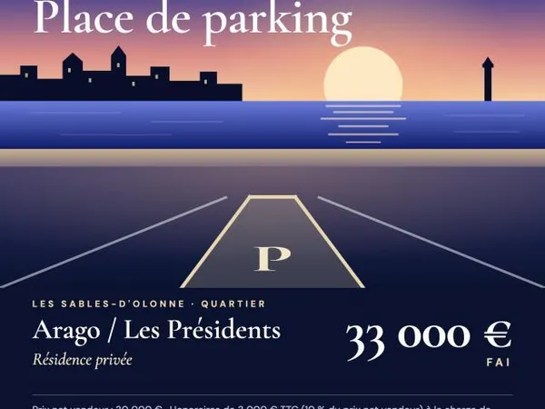 Vends parking externe - Les Sables-d'Olonne 85100