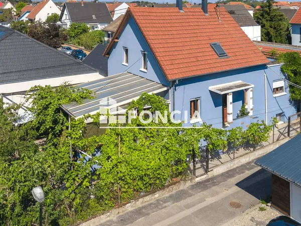 Maison de 139,34 m² et dépendance studio duplex de 24,35 m² sur 4 ares de terrain - LINGOLSHEIM