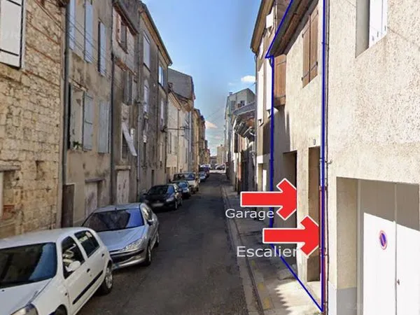 🏘️ Agen proche gare - Maison de ville à renover 102M2 + GRAND GARAGE - et possibilité surélévation