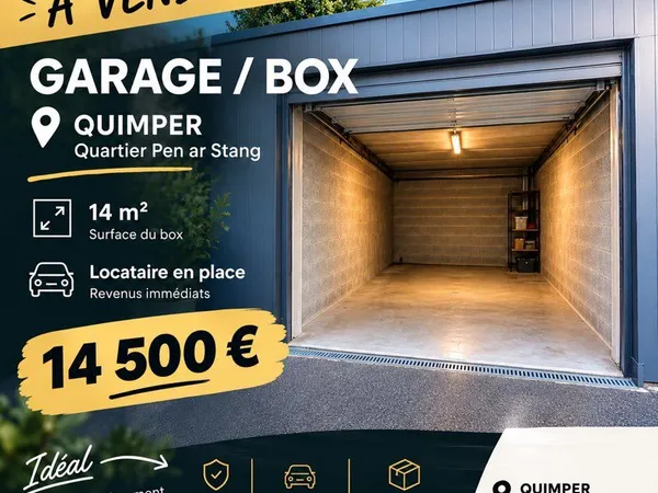 Garage fermé 14 m²